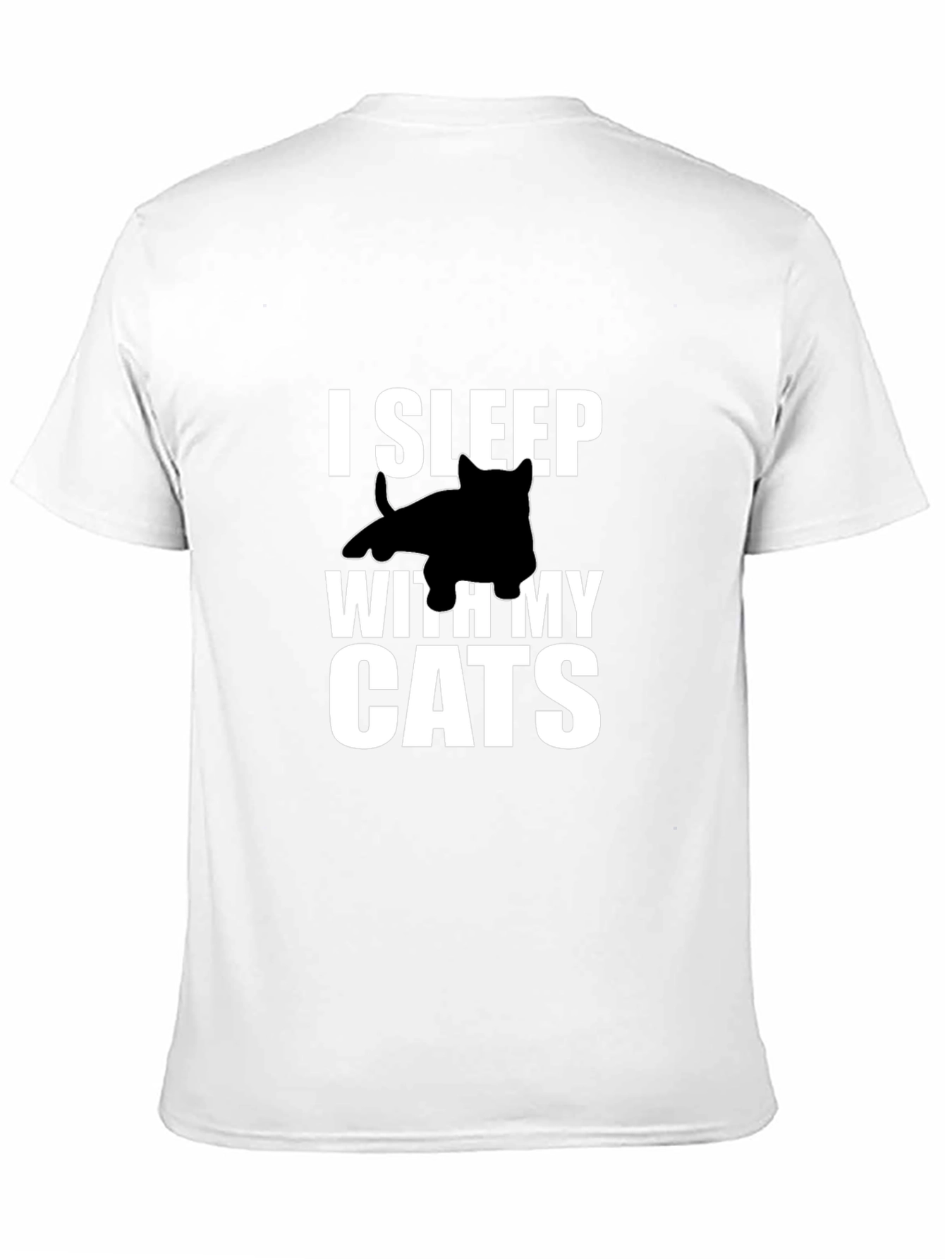 I Sleep With My Cats Graphic Tee - Black