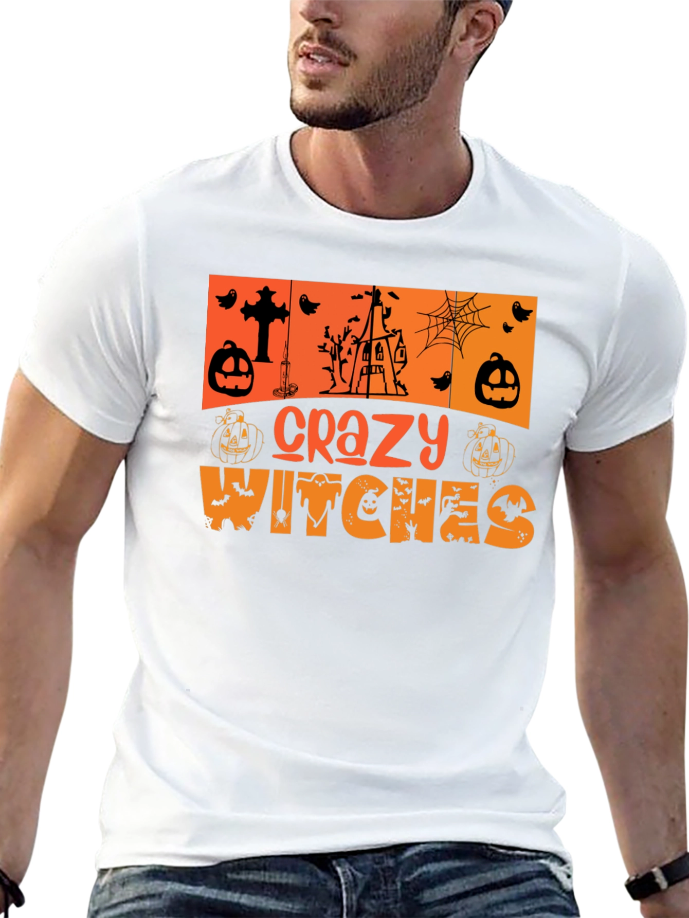 Crazy Witches Halloween T-Shirt