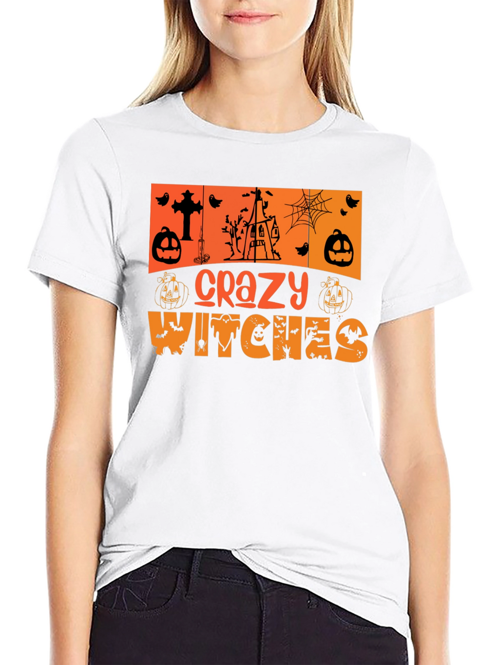 Crazy Witches Halloween T-Shirt