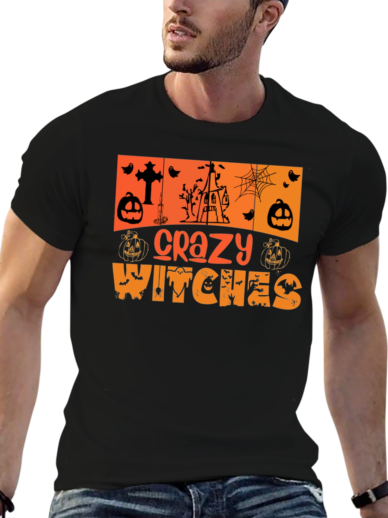 Crazy Witches Halloween T-Shirt