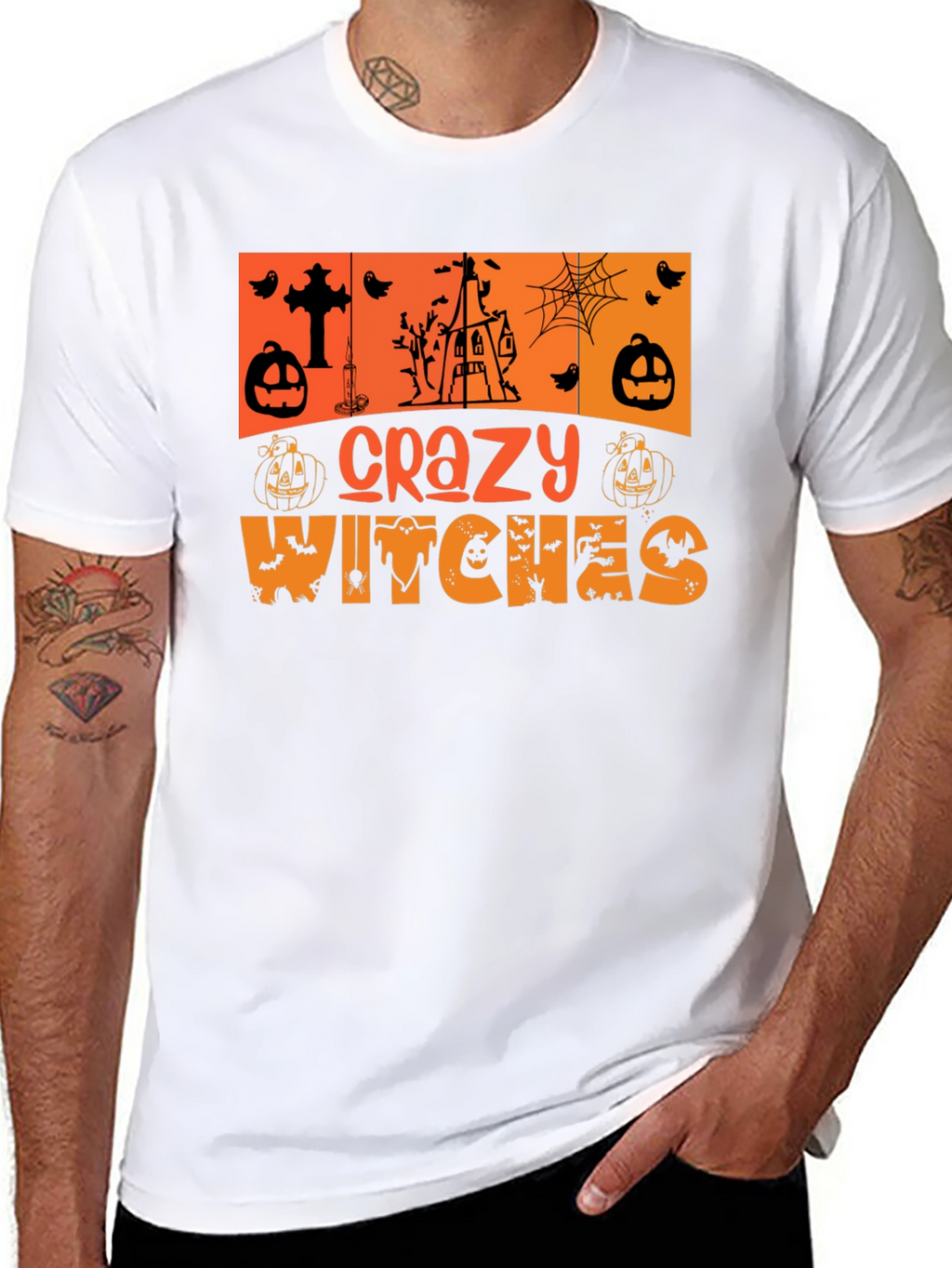 Crazy Witches Halloween T-Shirt