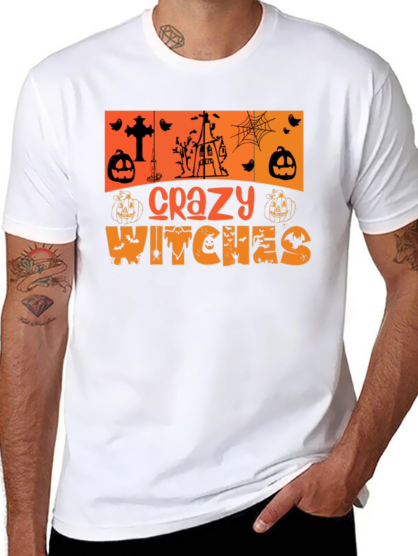 Crazy Witches Halloween T-Shirt