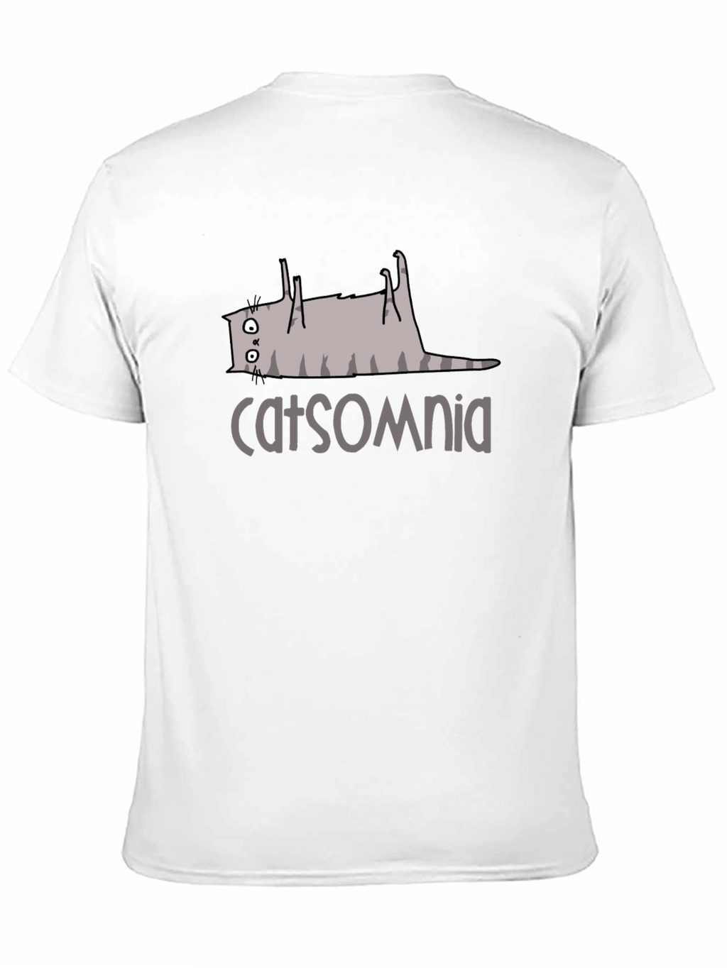 Catsomnia Black T-Shirt Funny Cat Insomnia