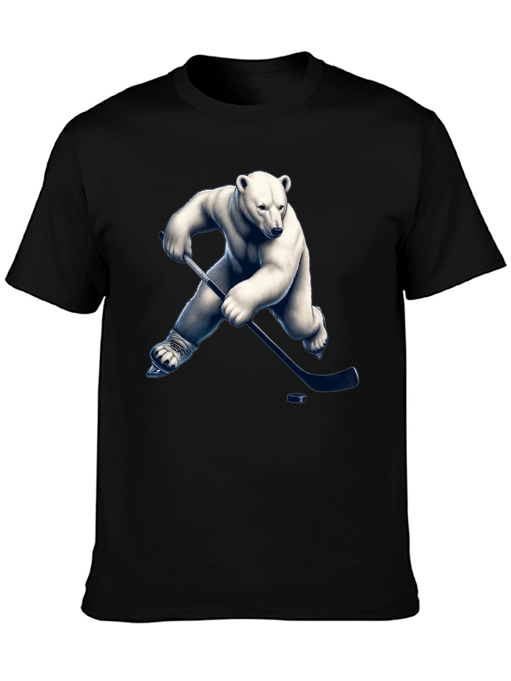 Polar Bear Hockey Graphic T-Shirt