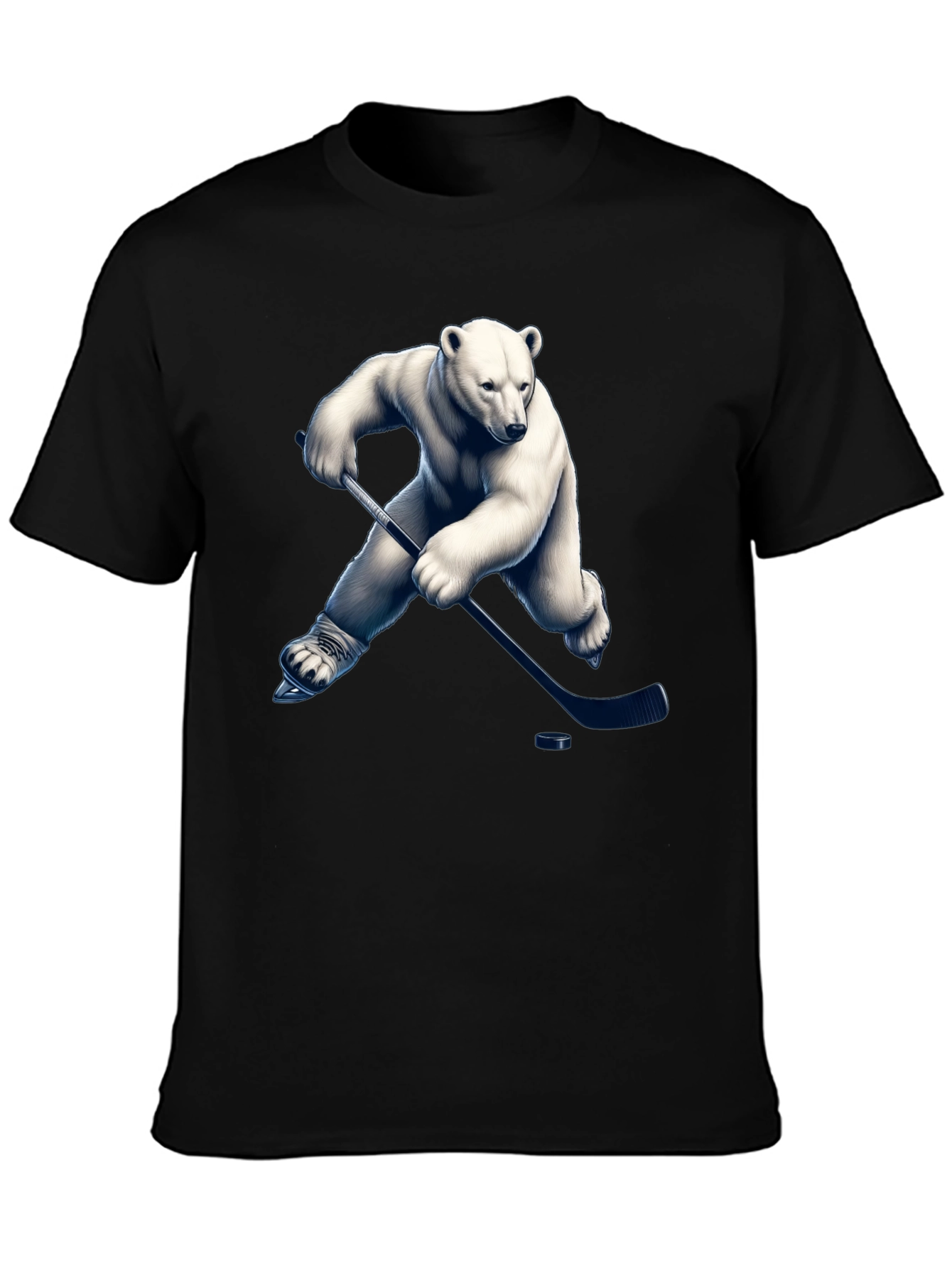 Polar Bear Hockey Graphic T-Shirt