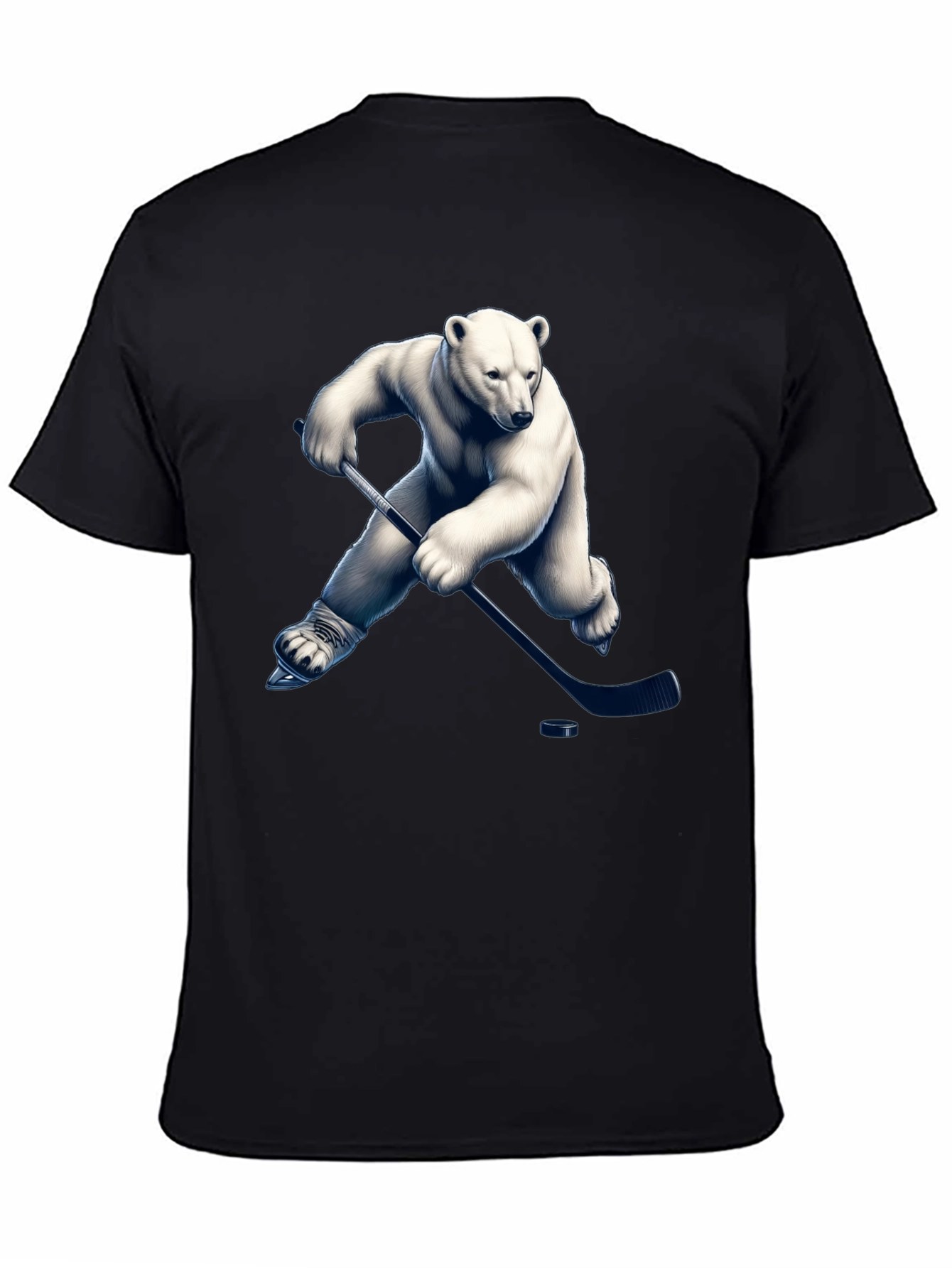 Polar Bear Hockey Graphic T-Shirt