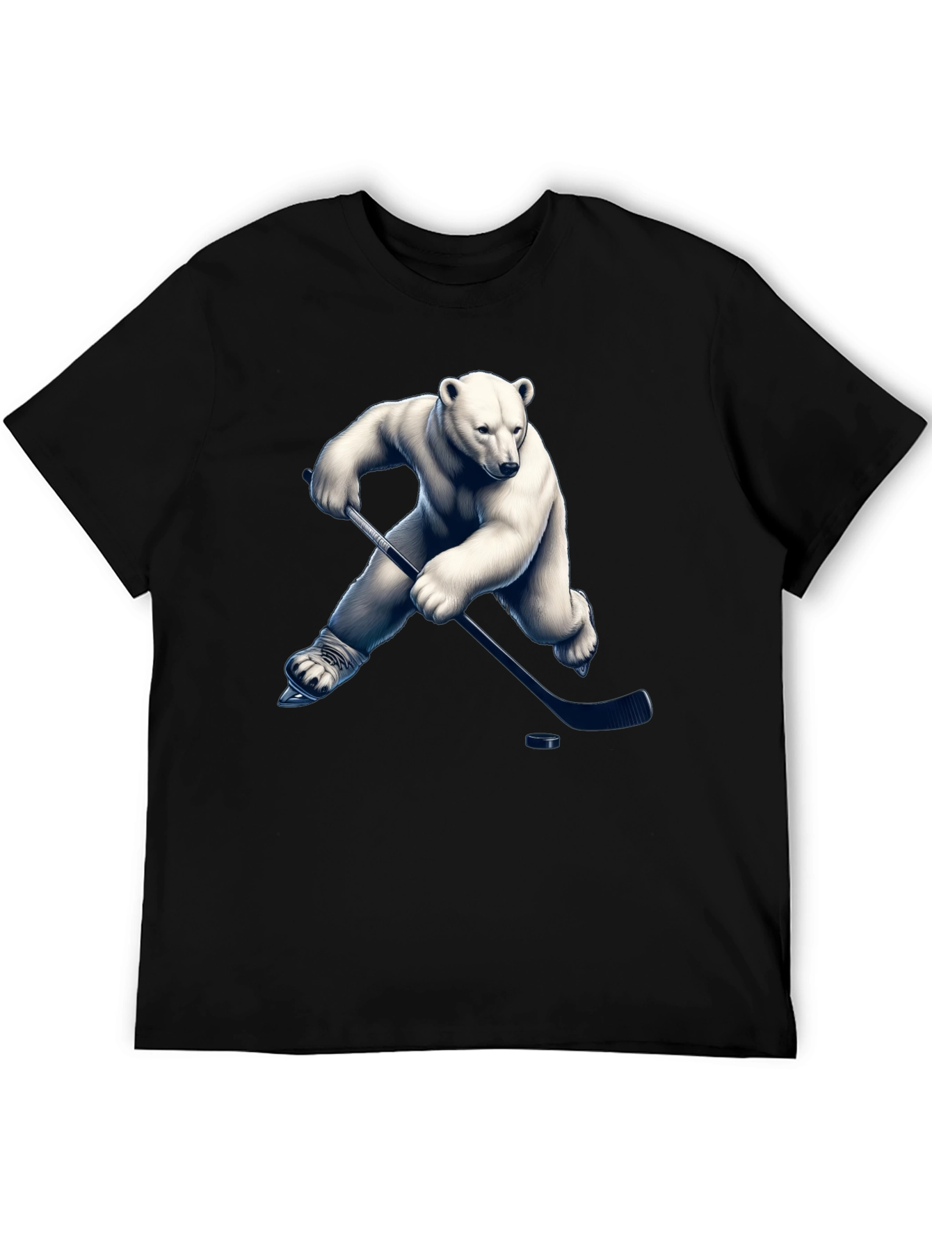 Polar Bear Hockey Graphic T-Shirt