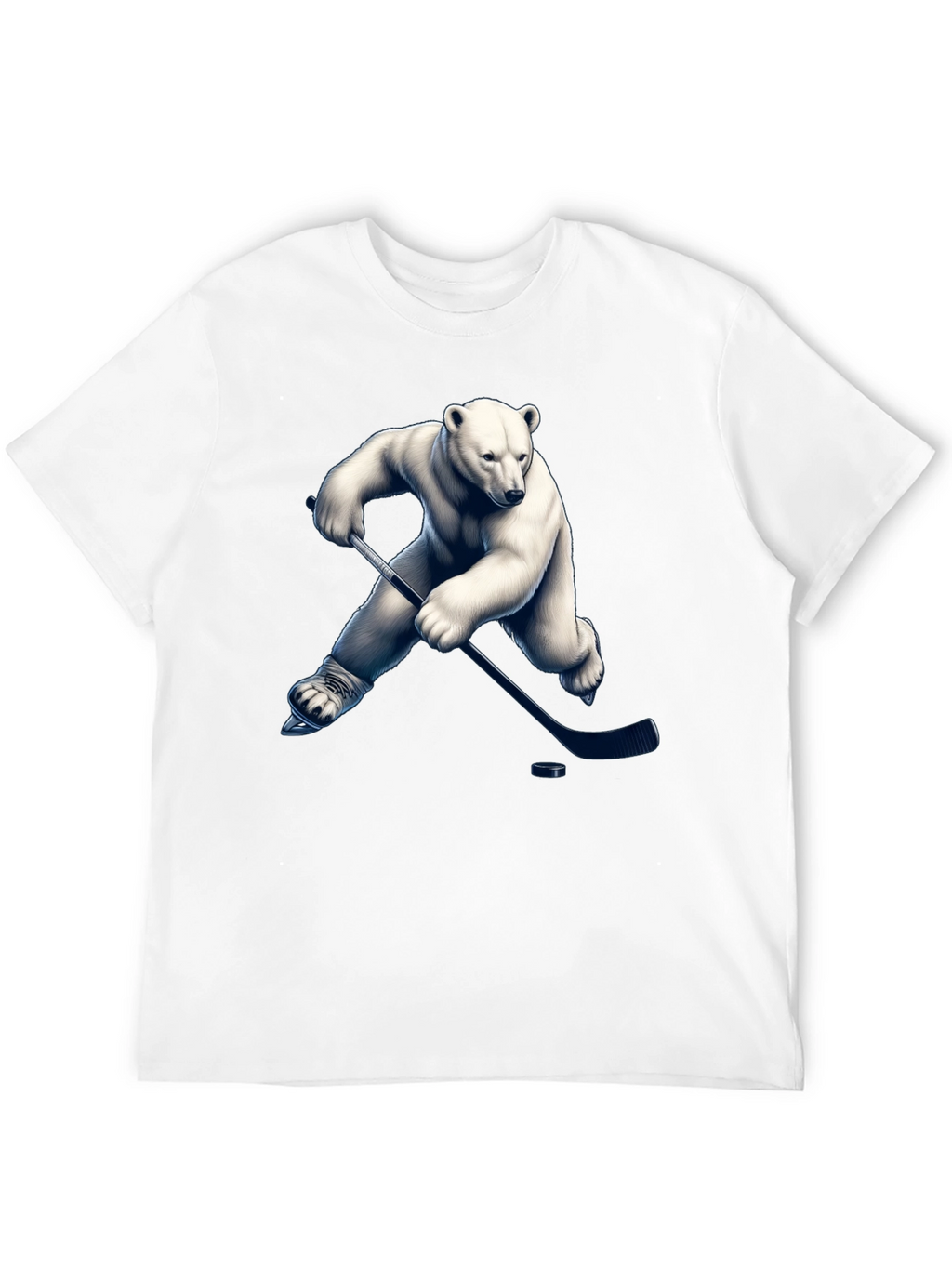 Polar Bear Hockey Graphic T-Shirt