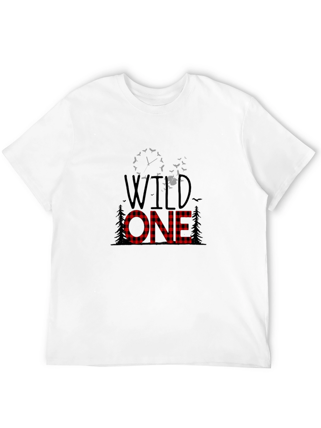 Wild One Buffalo Plaid Graphic Tee