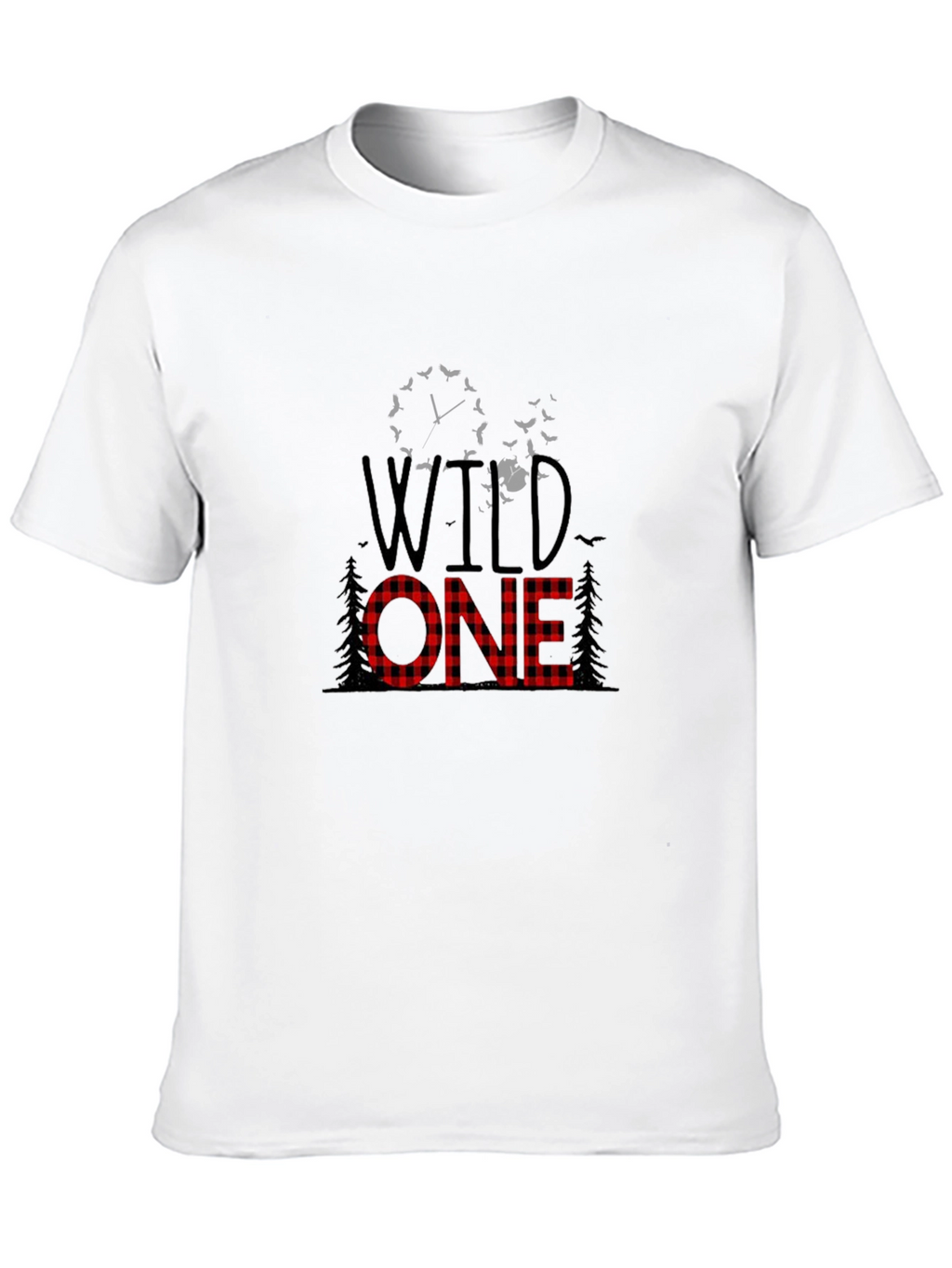 Wild One Buffalo Plaid Graphic Tee