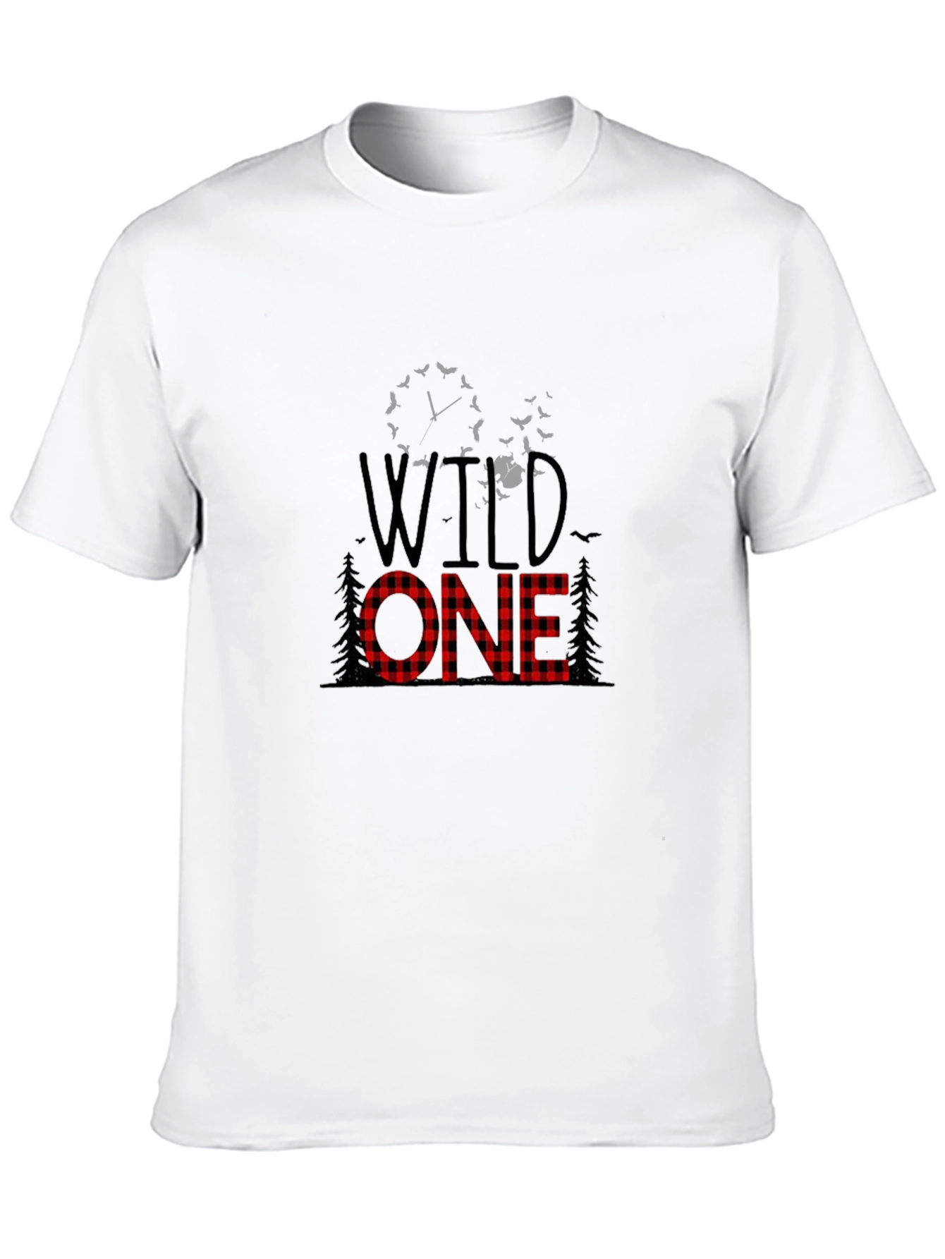Wild One Buffalo Plaid Graphic Tee