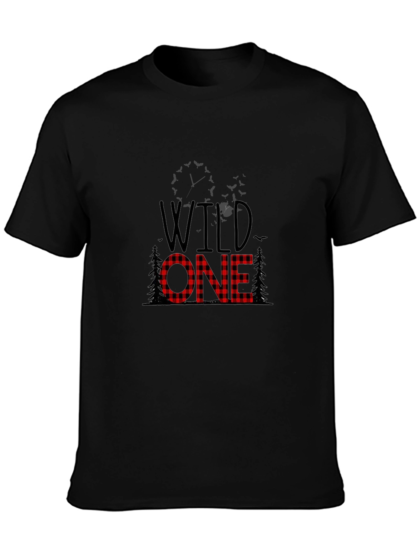 Wild One Buffalo Plaid Graphic Tee