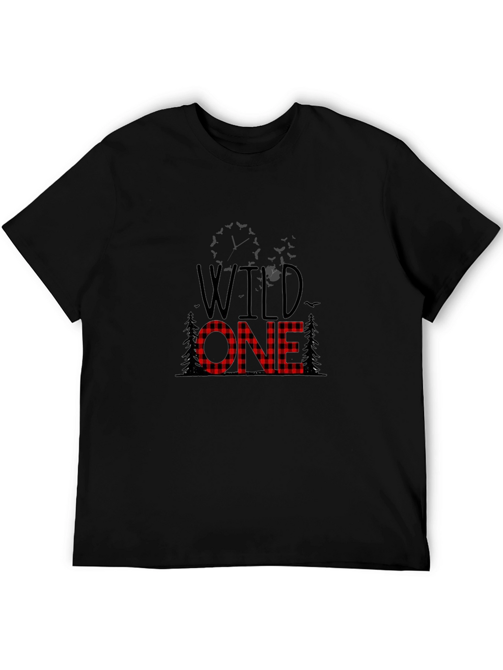 Wild One Buffalo Plaid Graphic Tee