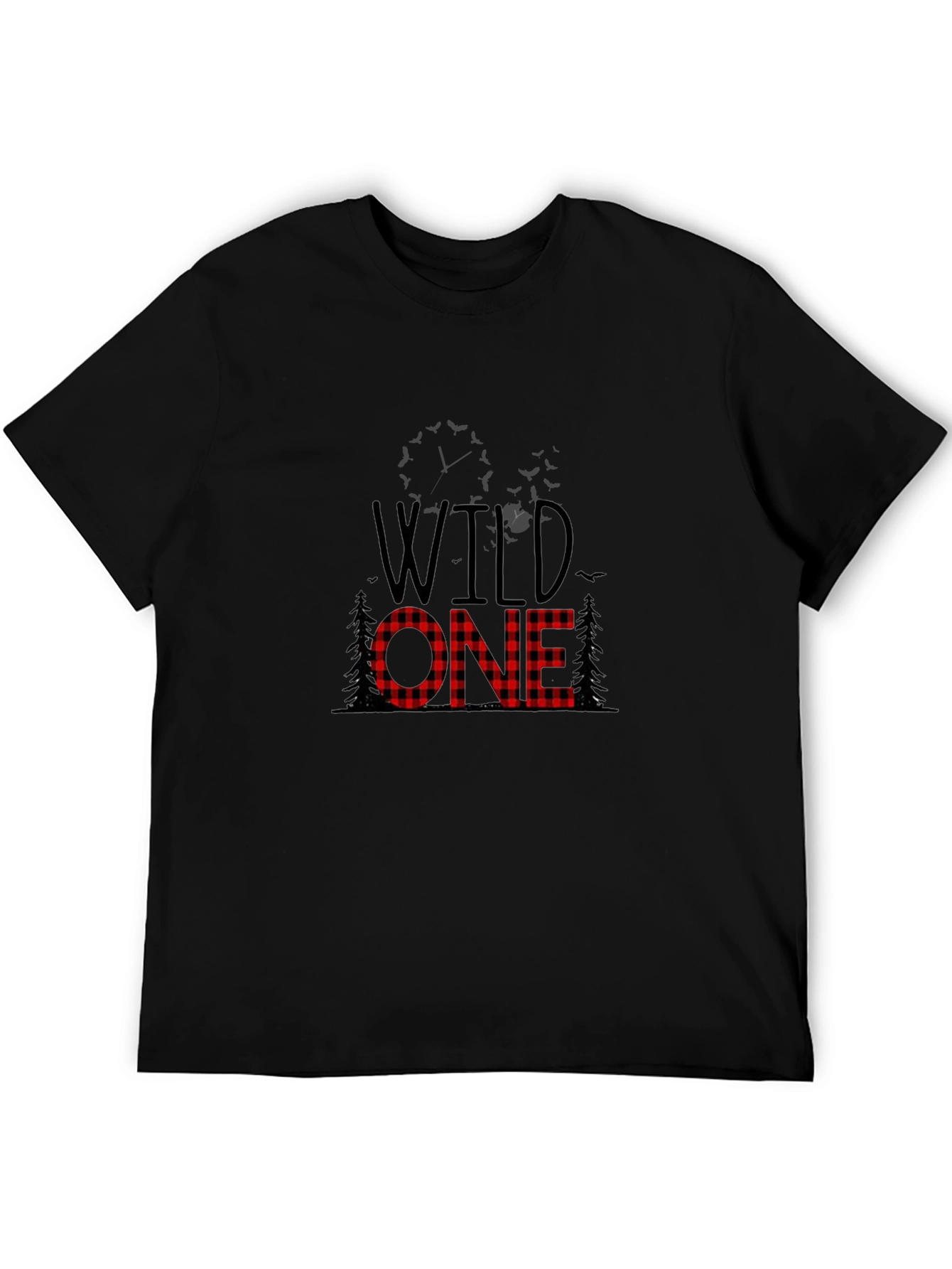 Wild One Buffalo Plaid Graphic Tee