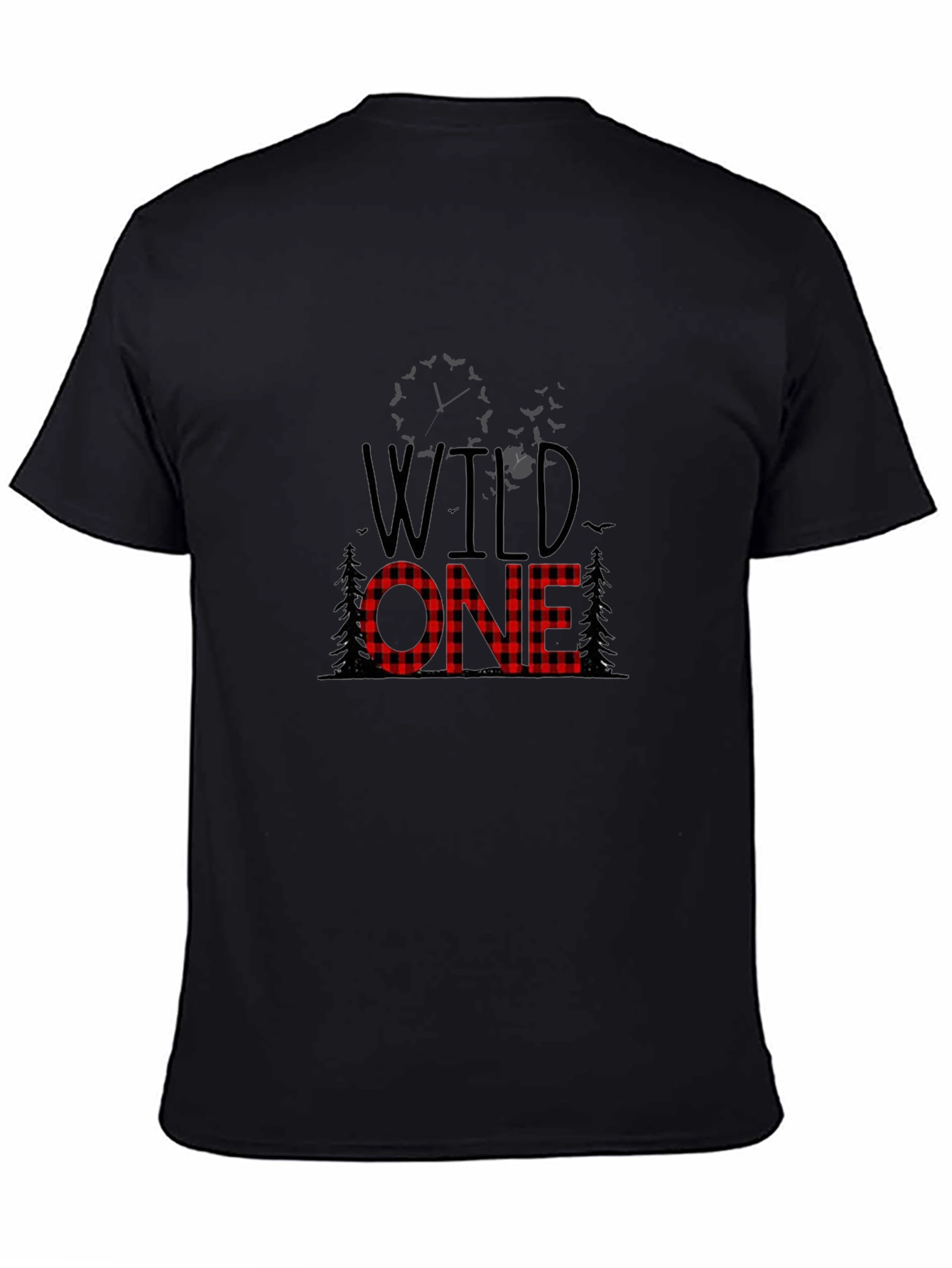 Wild One Buffalo Plaid Graphic Tee