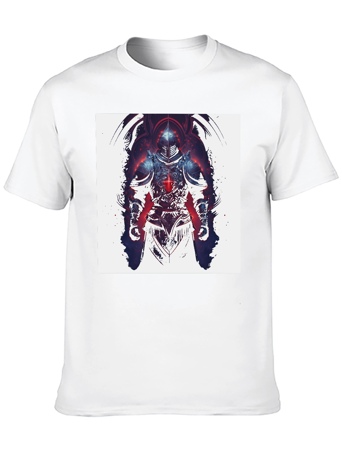 Knight Graphic Print Black T-Shirt