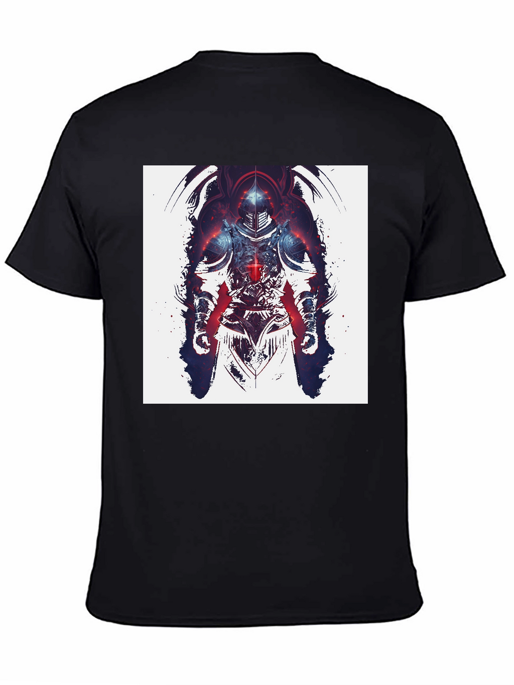 Knight Graphic Print Black T-Shirt