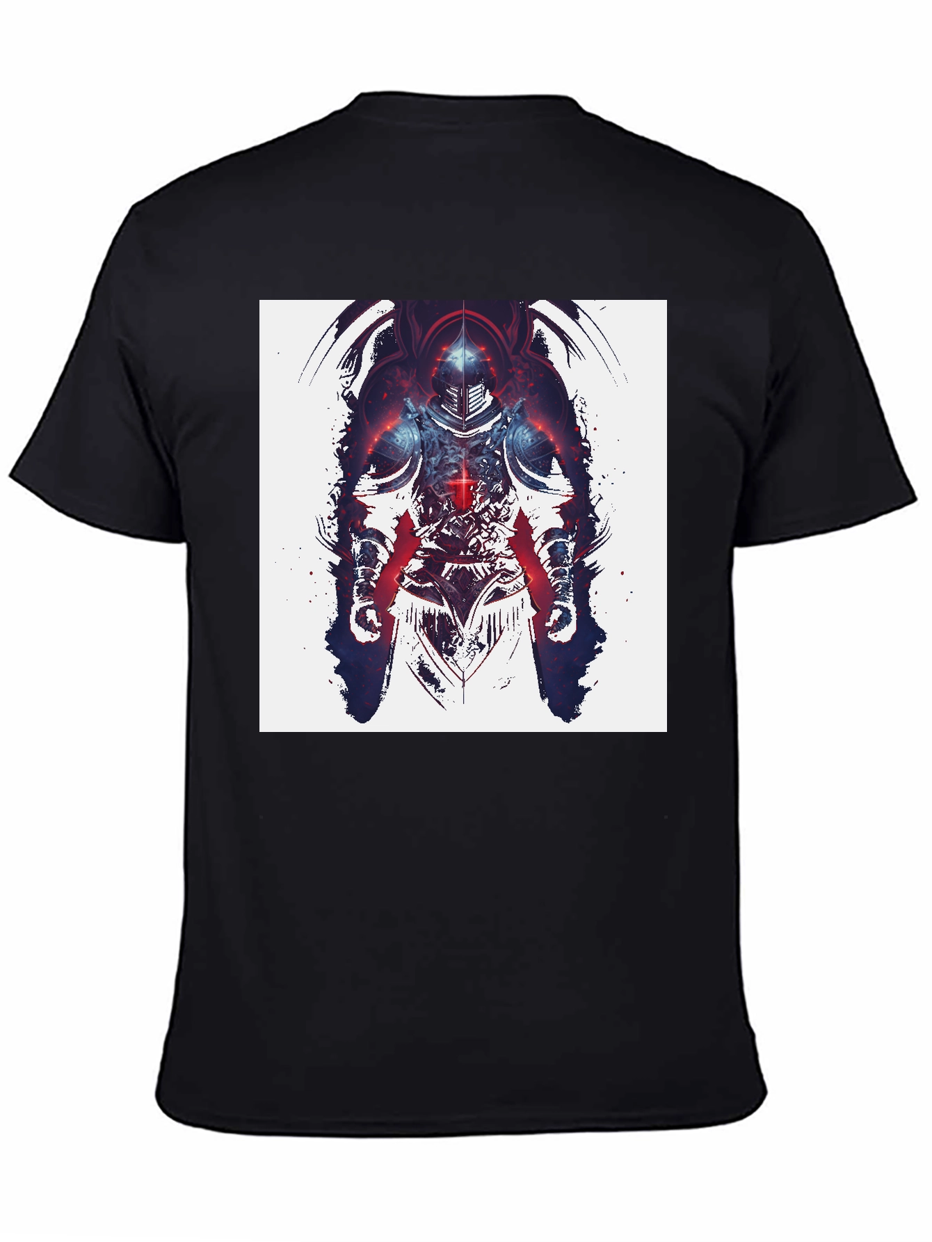 Knight Graphic Print Black T-Shirt