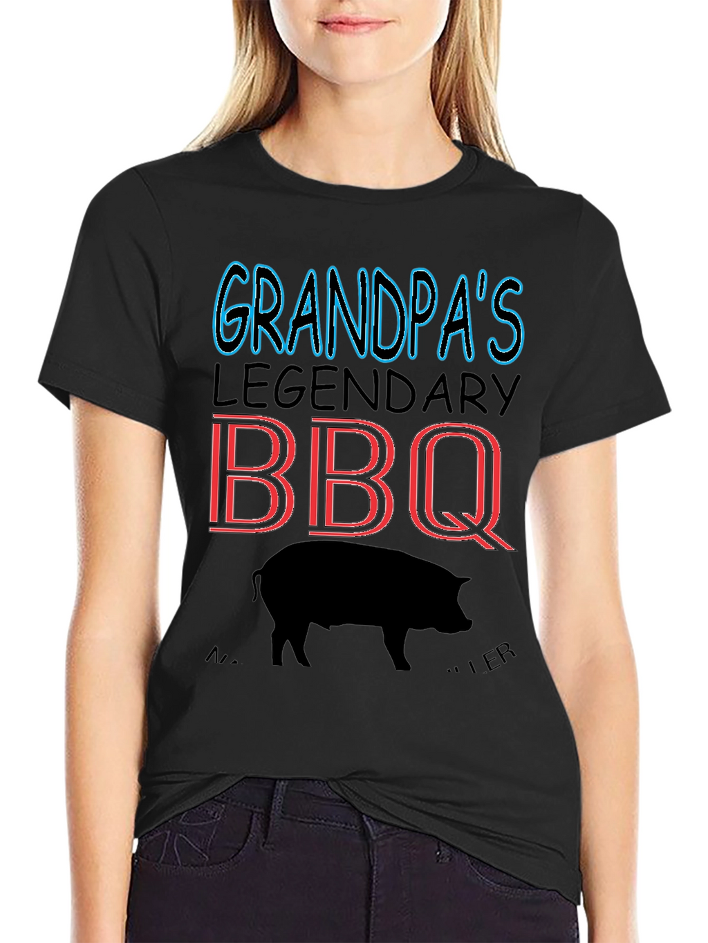 Grandpas Legendary BBQ Pig T-Shirt