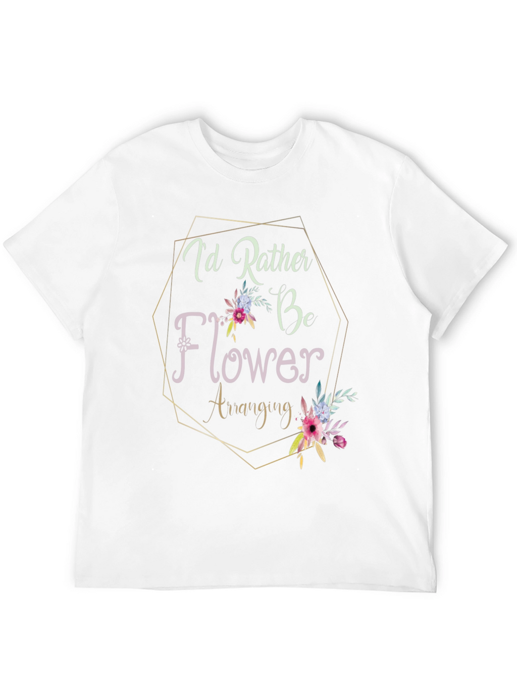 Flower Arranging Graphic Tee - Unique Hobby Design