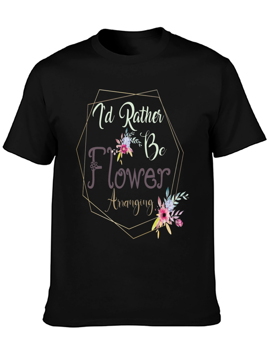 Flower Arranging Graphic Tee - Unique Hobby Design