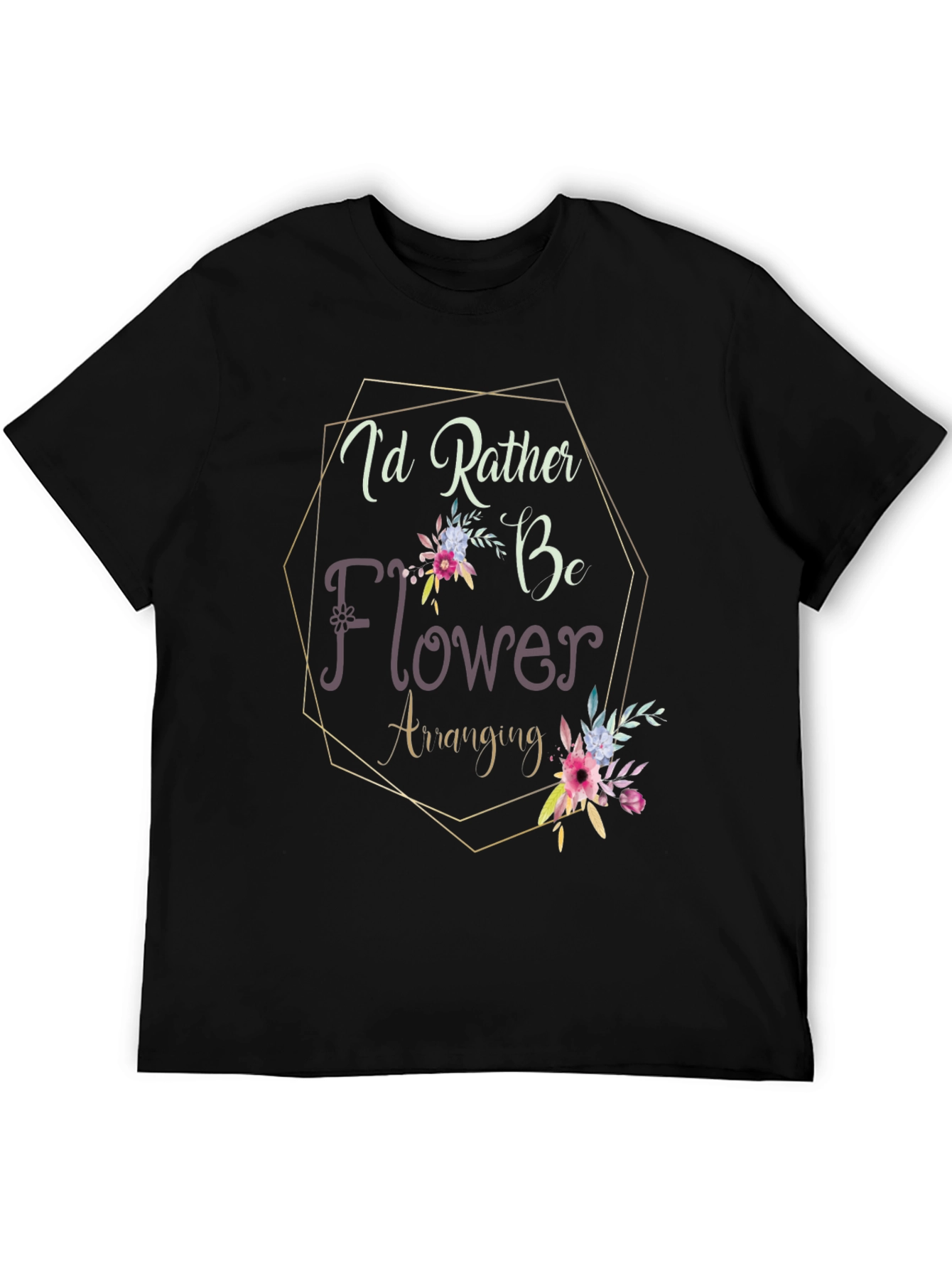 Flower Arranging Graphic Tee - Unique Hobby Design