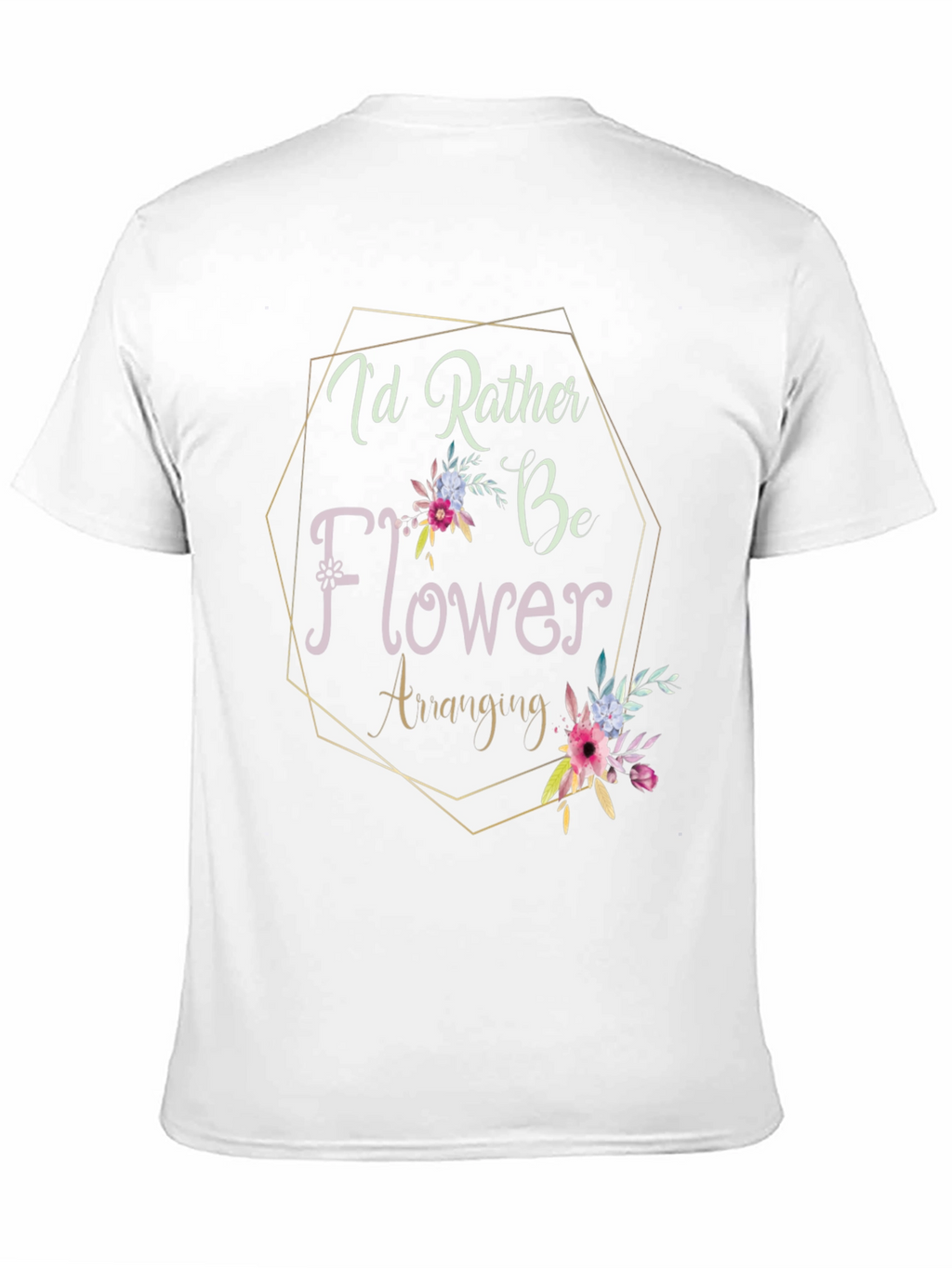 Flower Arranging Graphic Tee - Unique Hobby Design