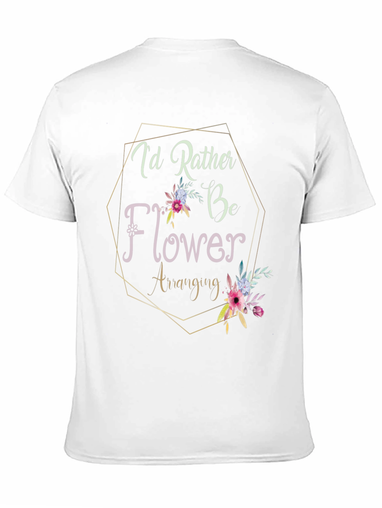 Flower Arranging Graphic Tee - Unique Hobby Design
