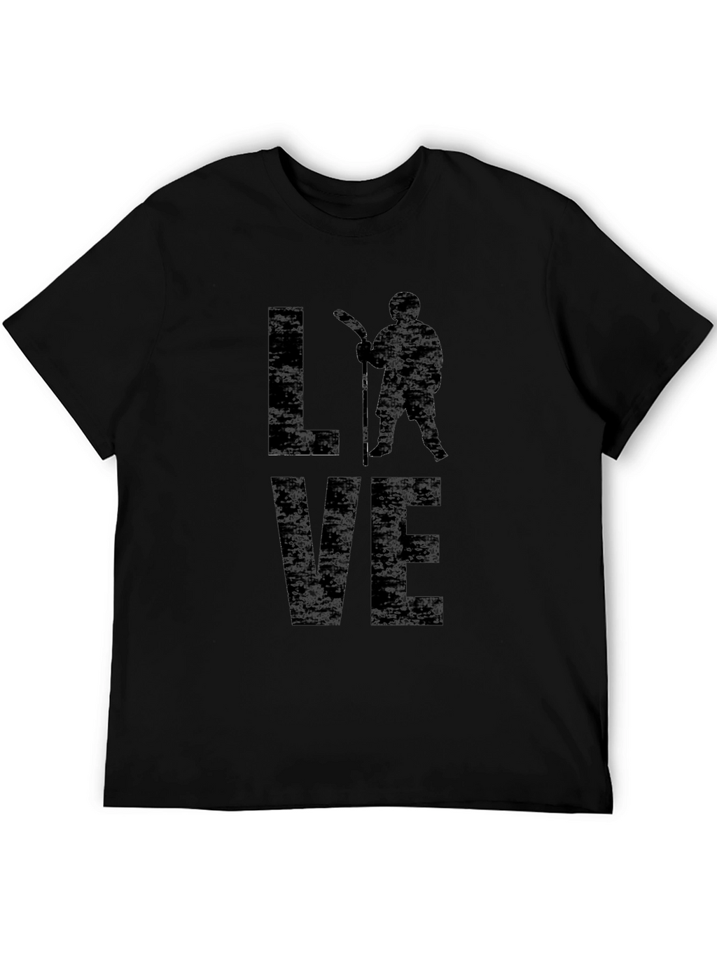 Love Hockey Graphic Tee - Black Unisex Shirt