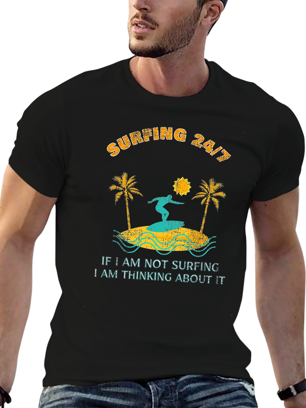 Surfing 24/7 Graphic Tee