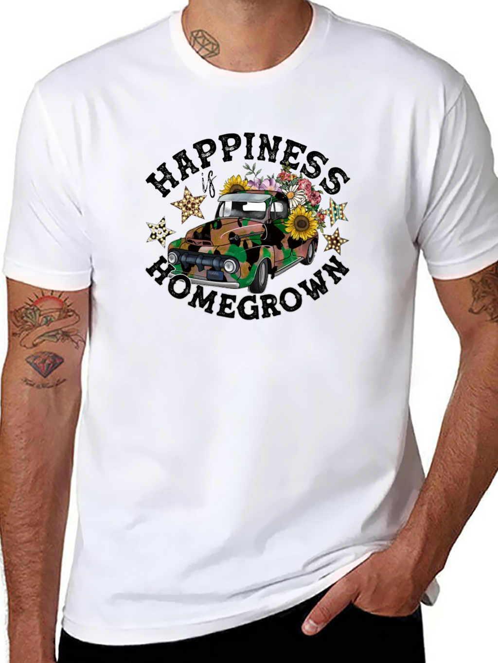 Happiness Is Homegrown Truck T-Shirt