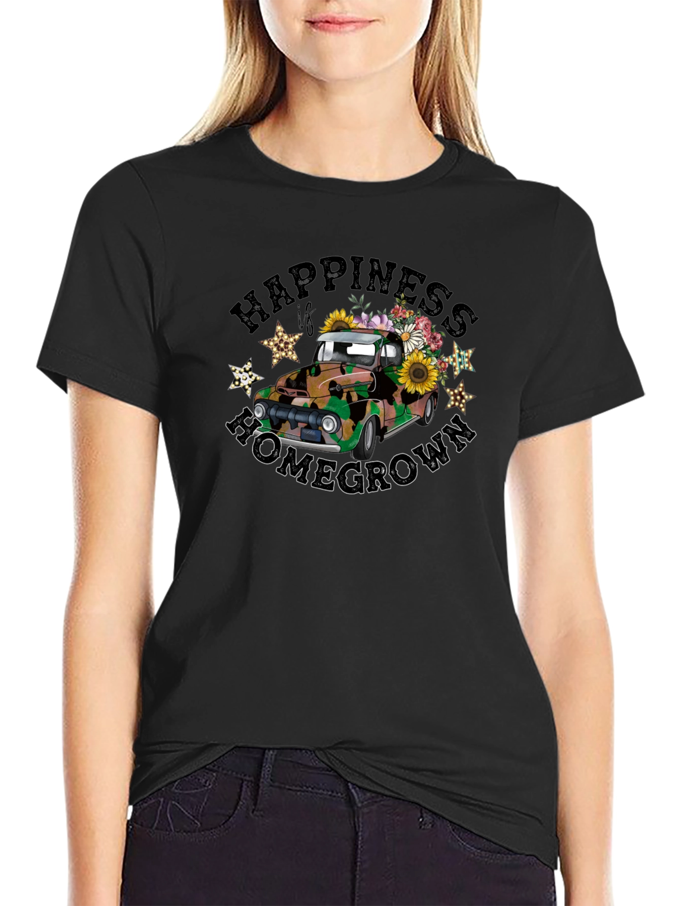 Happiness Is Homegrown Truck T-Shirt