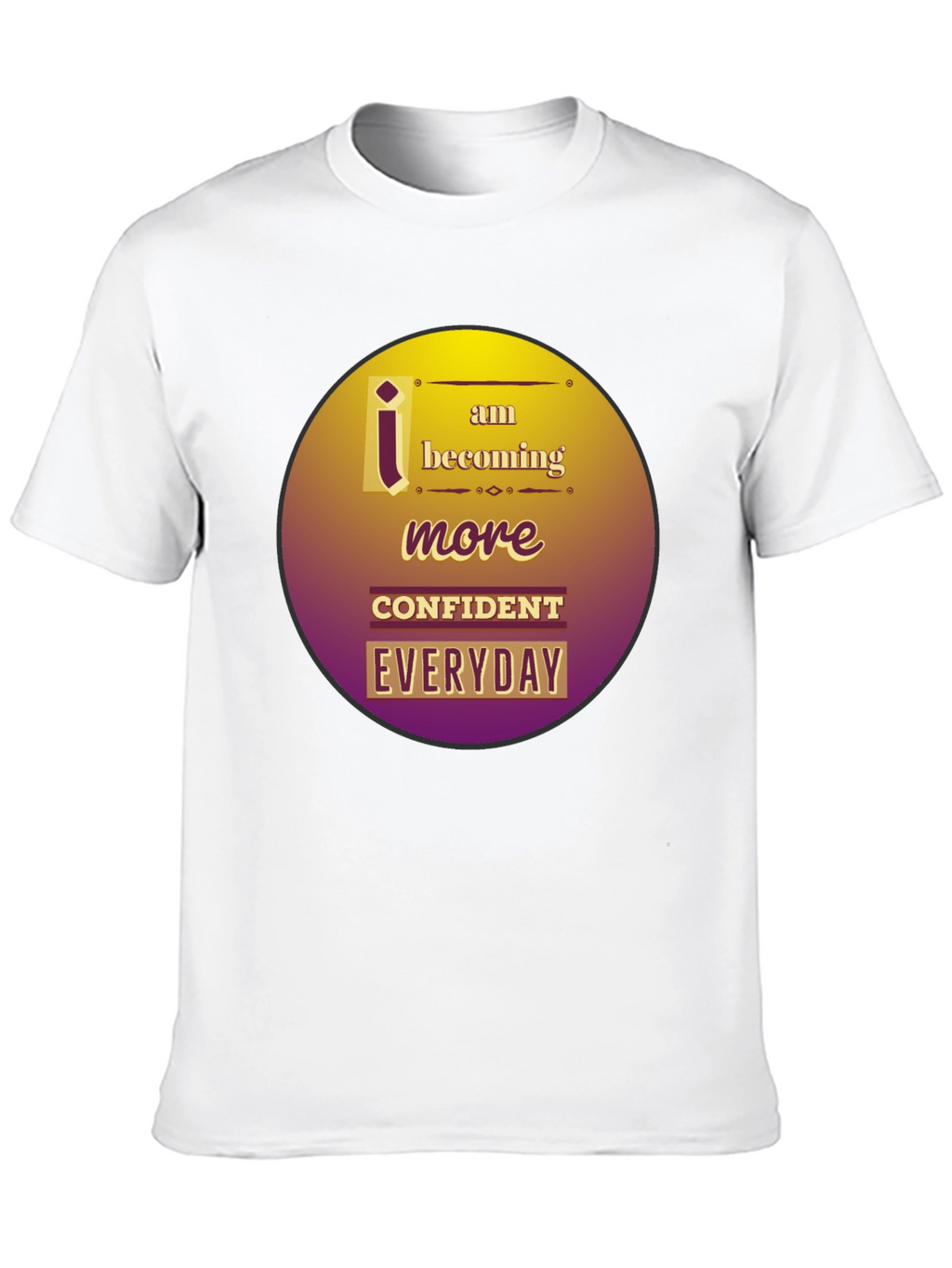 Confident Everyday Black Graphic Tee