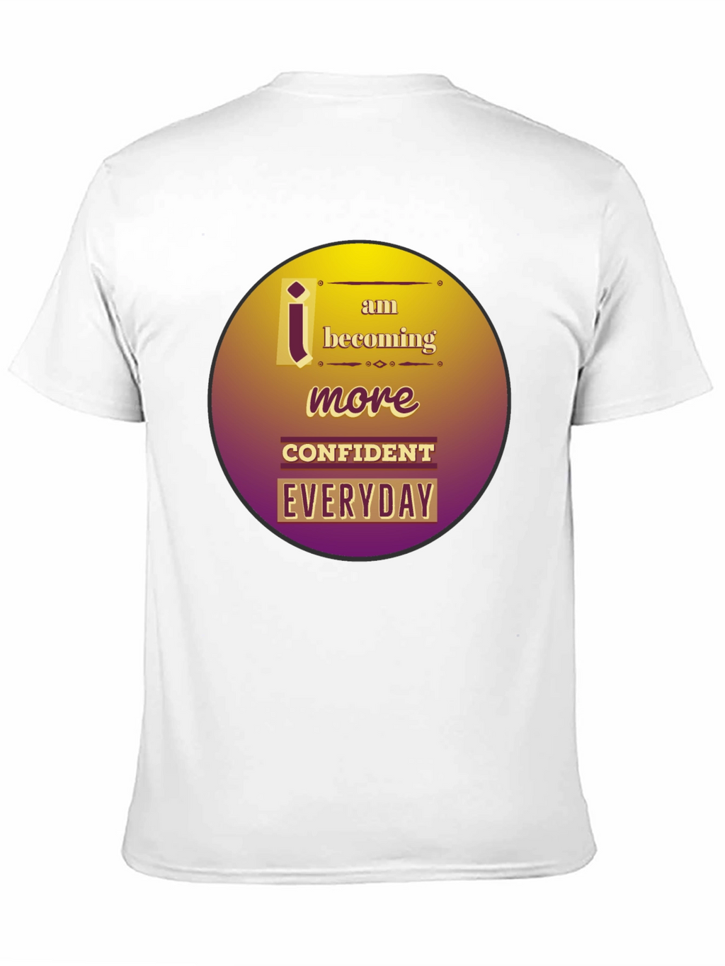 Confident Everyday Black Graphic Tee