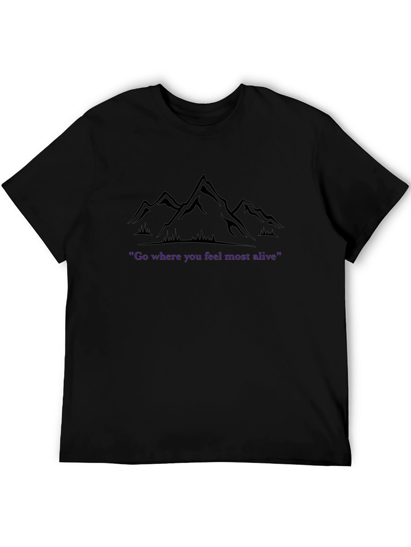 Mountain Graphic Tee - Go Where You Feel Most Alive