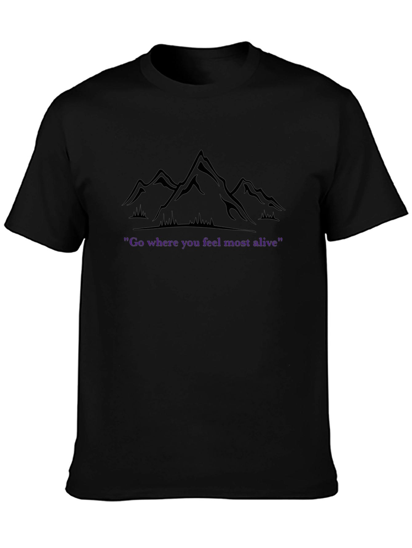 Mountain Graphic Tee - Go Where You Feel Most Alive