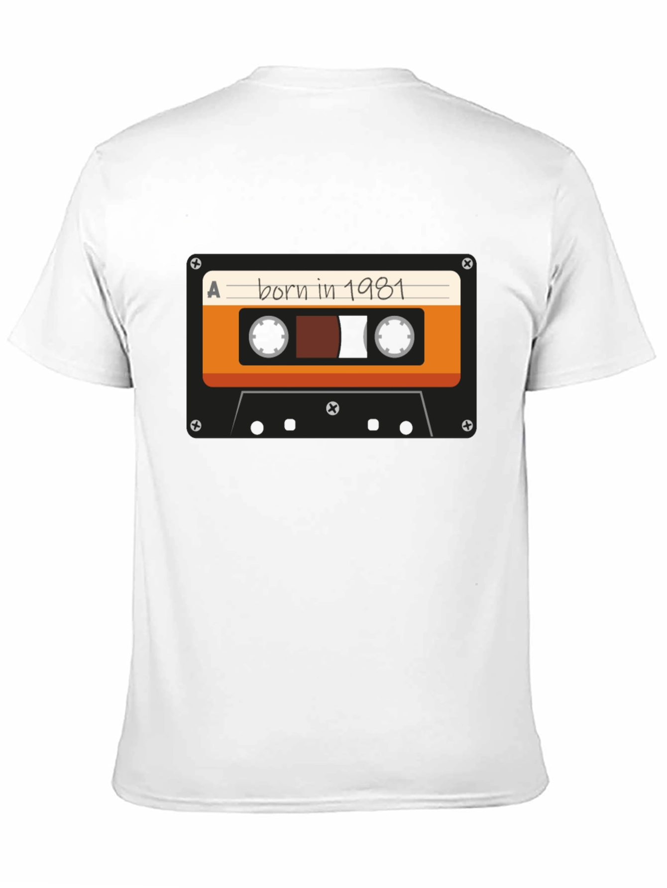 Born in 1981 Cassette Tape Graphic T-Shirt
