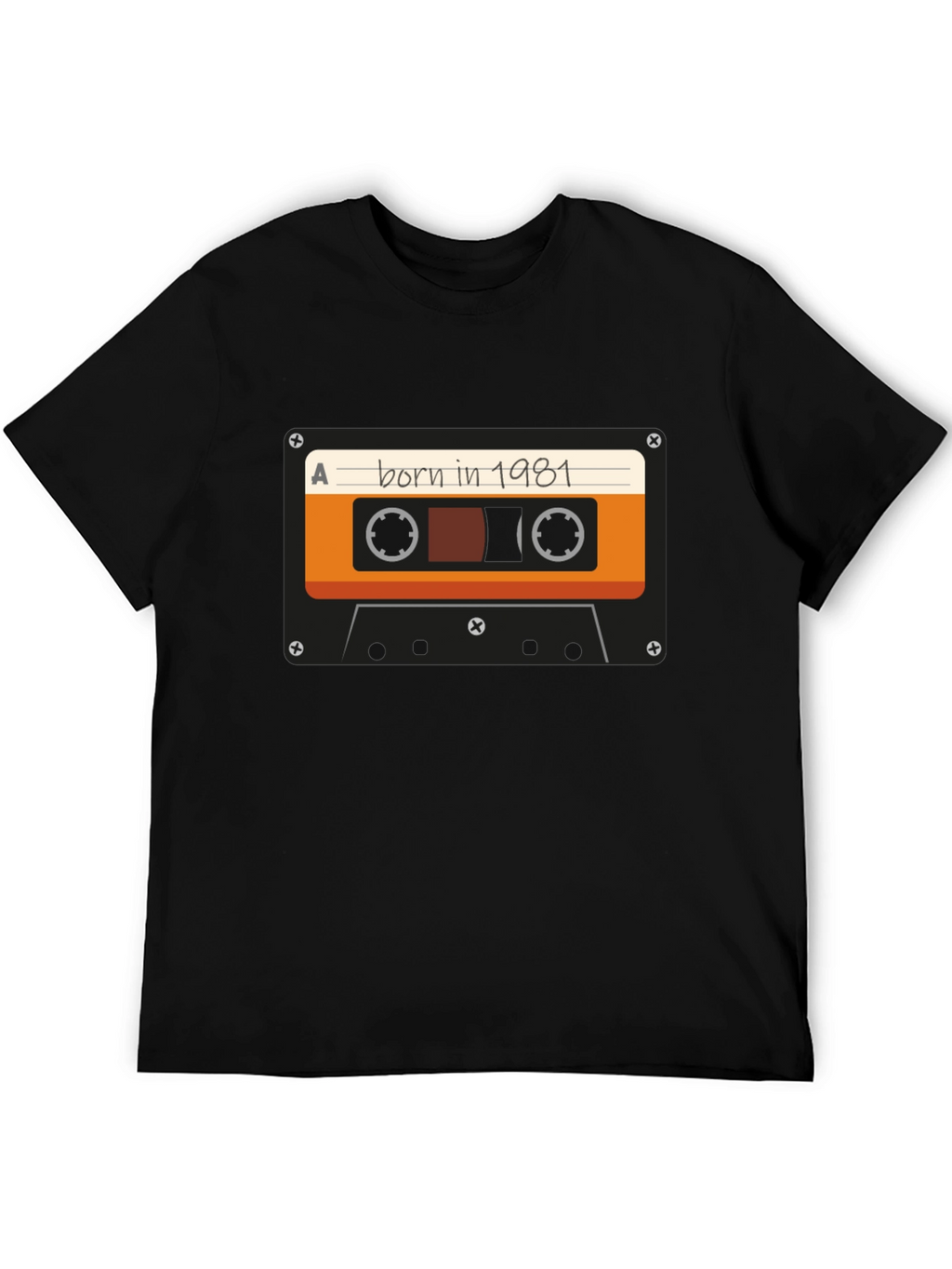Born in 1981 Cassette Tape Graphic T-Shirt