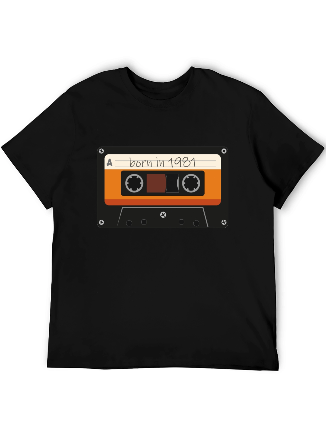 Born in 1981 Cassette Tape Graphic T-Shirt