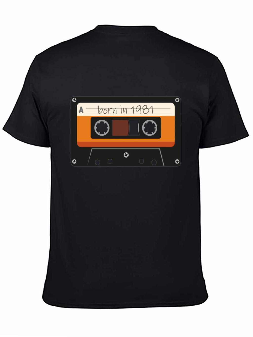 Born in 1981 Cassette Tape Graphic T-Shirt
