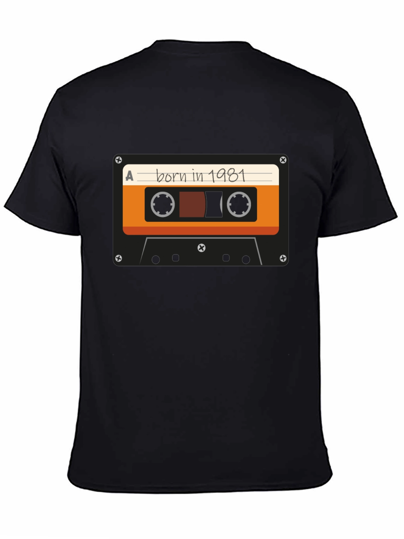 Born in 1981 Cassette Tape Graphic T-Shirt