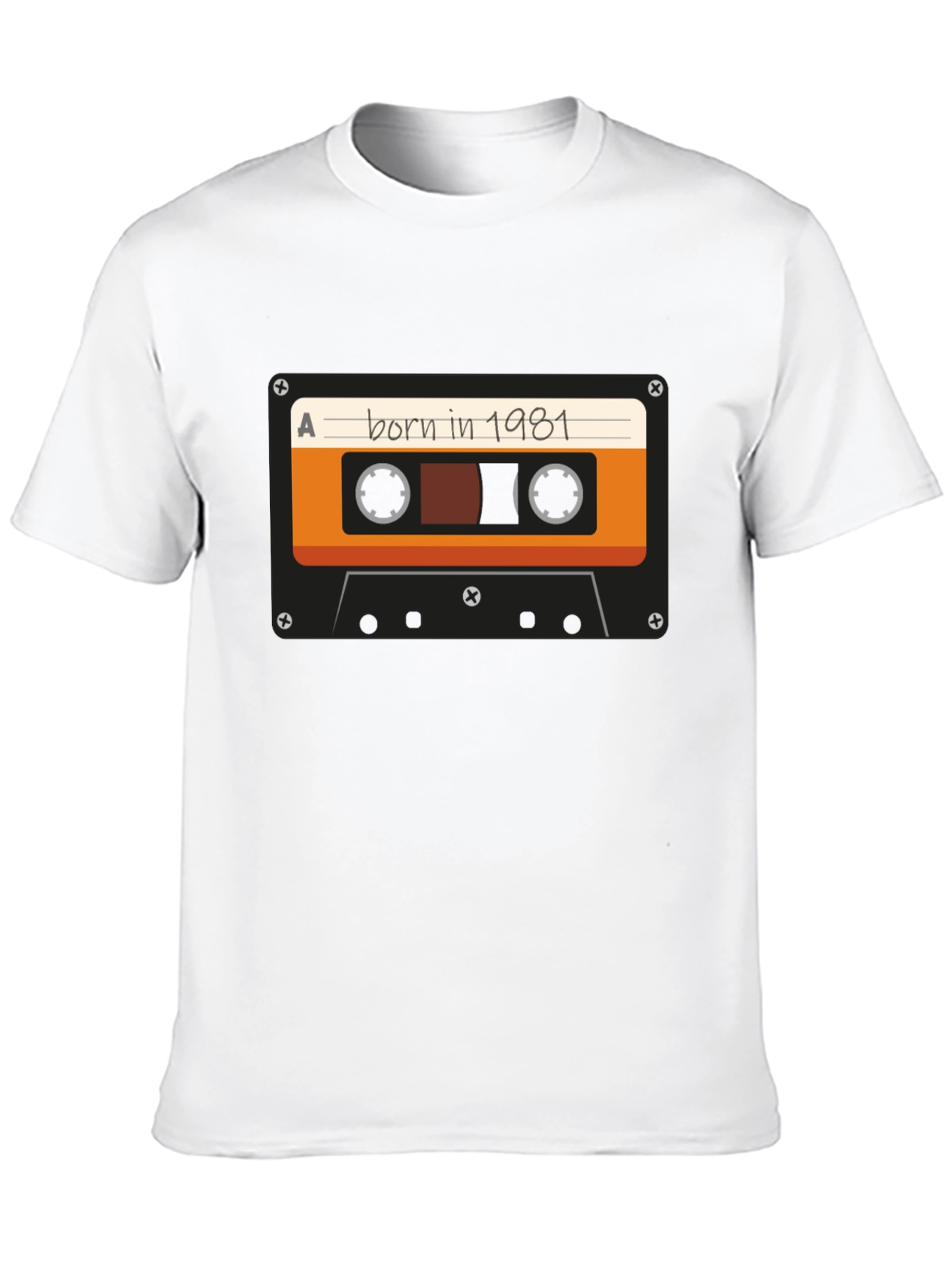 Born in 1981 Cassette Tape Graphic T-Shirt