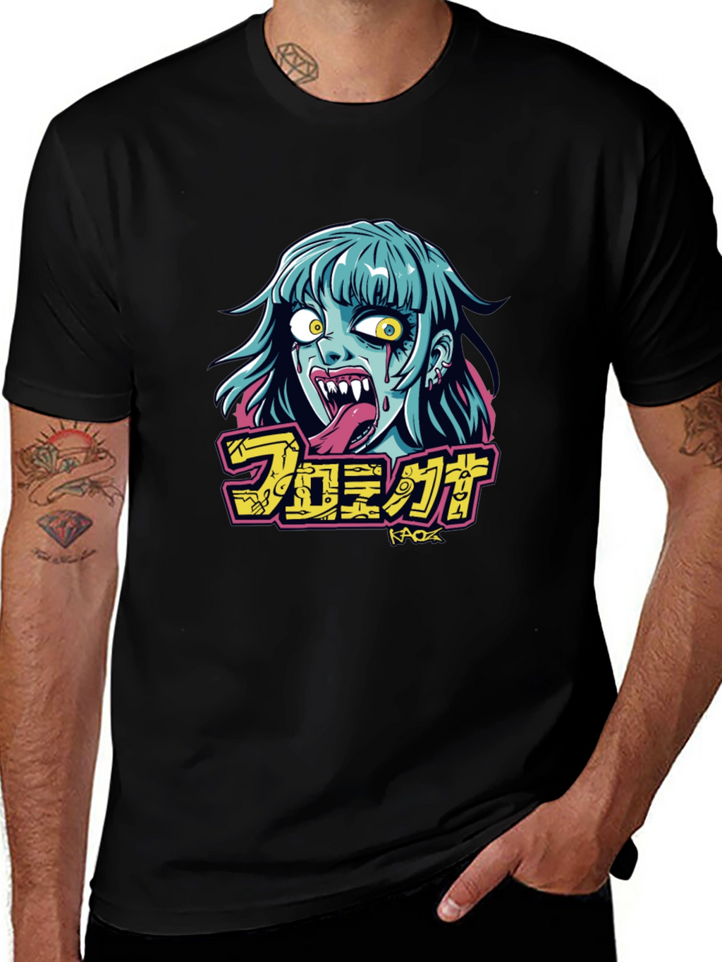 Zombie Graphic Tee - Black