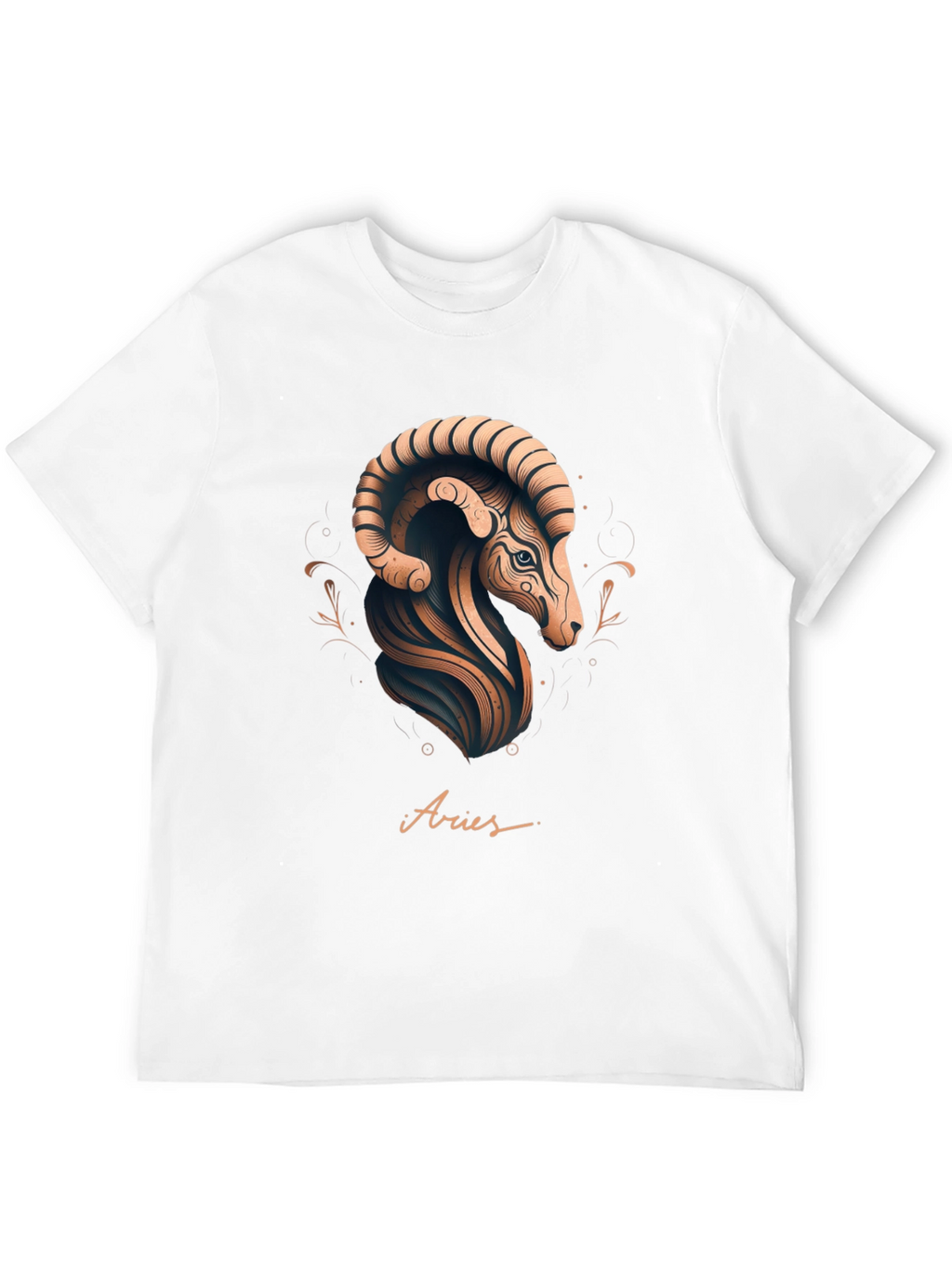 Aries Zodiac Graphic Tee - Black Stylish Design