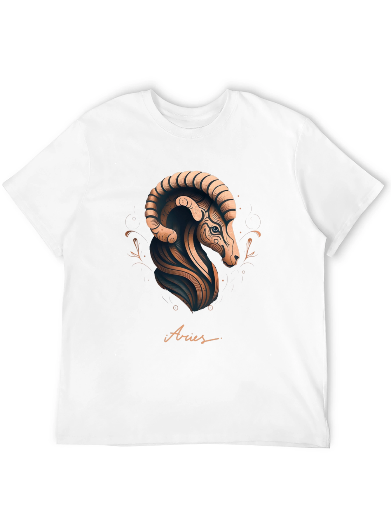 Aries Zodiac Graphic Tee - Black Stylish Design