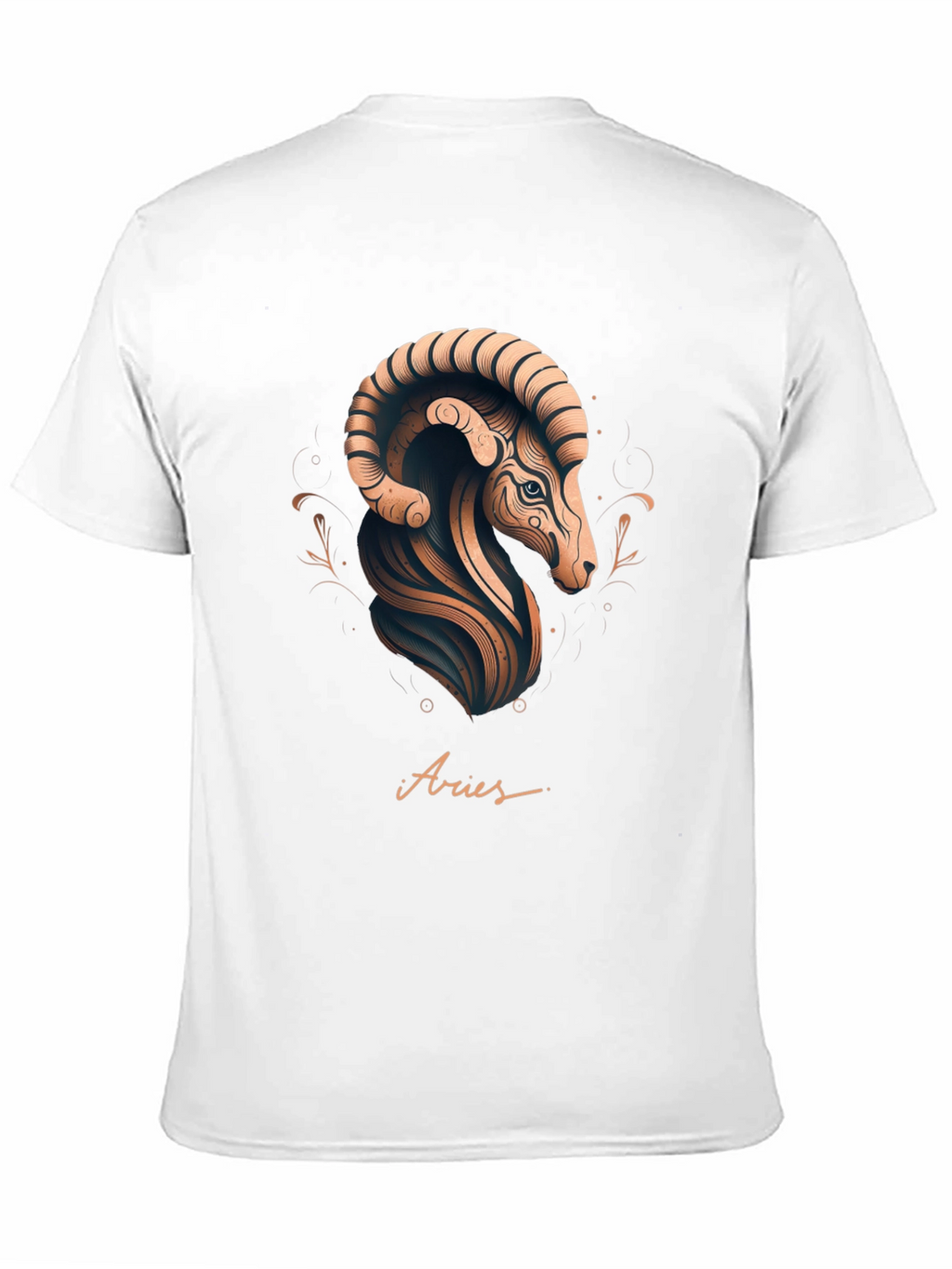 Aries Zodiac Graphic Tee - Black Stylish Design