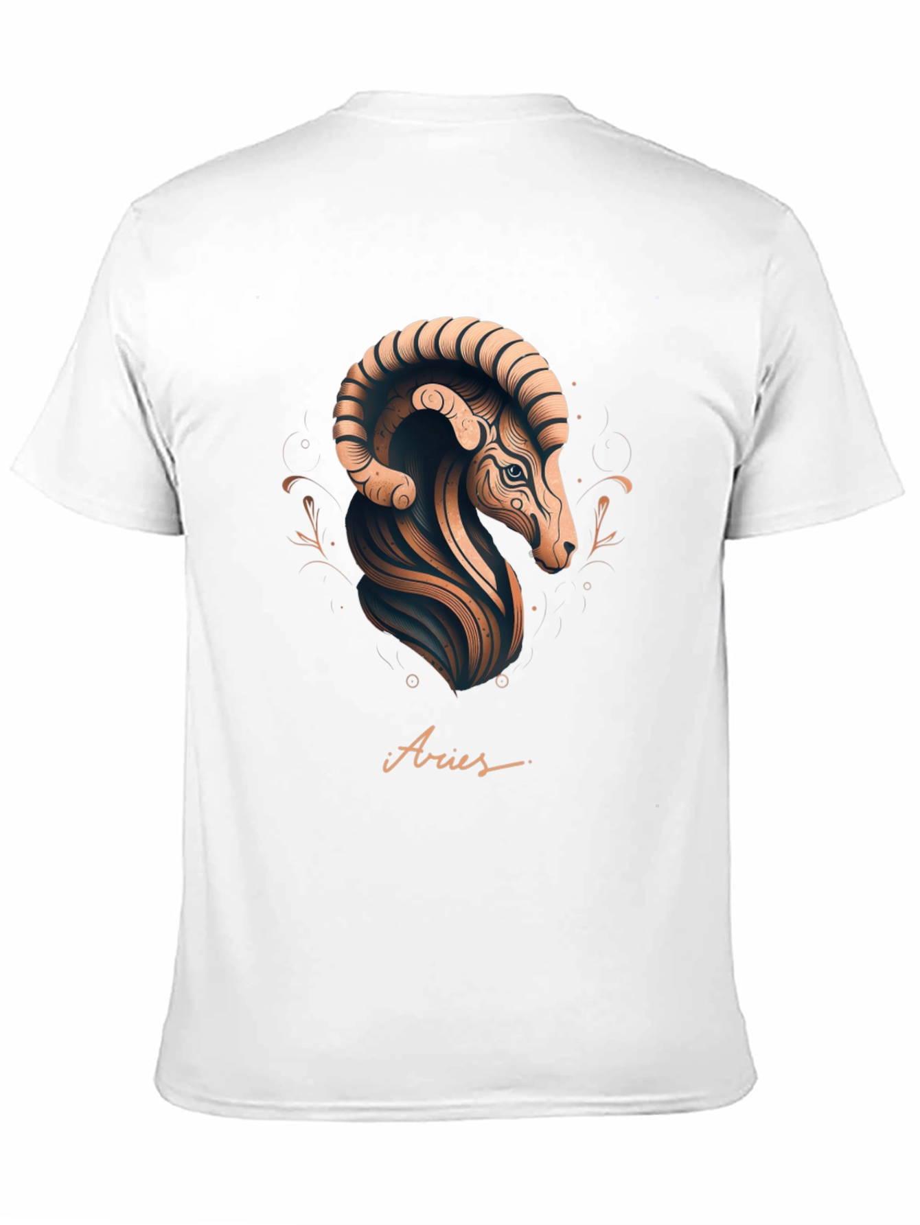 Aries Zodiac Graphic Tee - Black Stylish Design