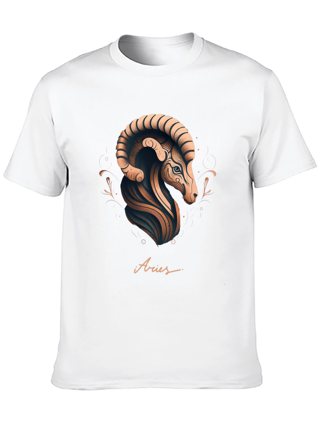 Aries Zodiac Graphic Tee - Black Stylish Design