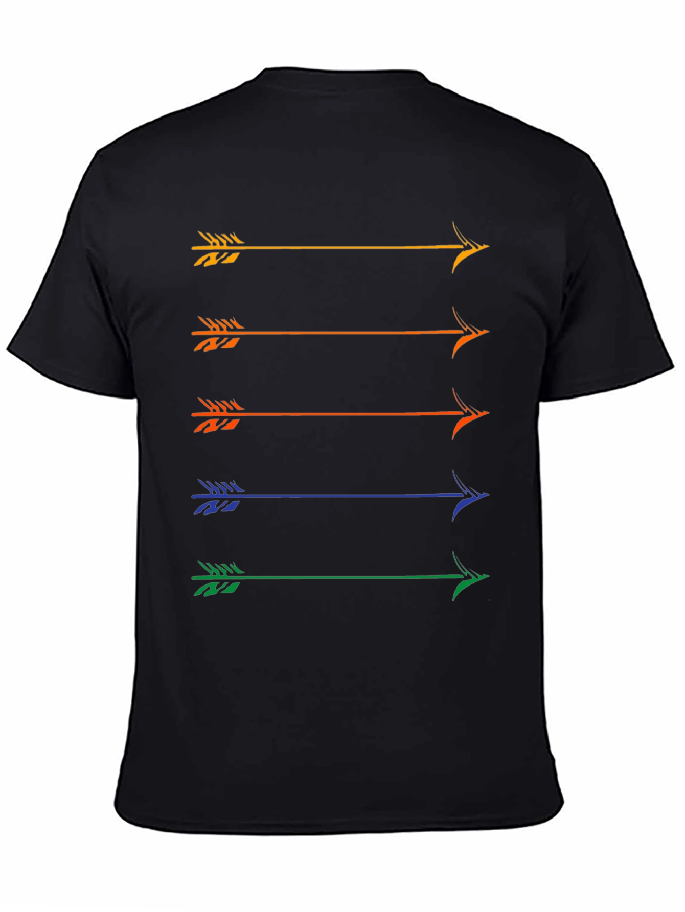 Arrow Graphic Tee - Colorful Arrow Design T-Shirt