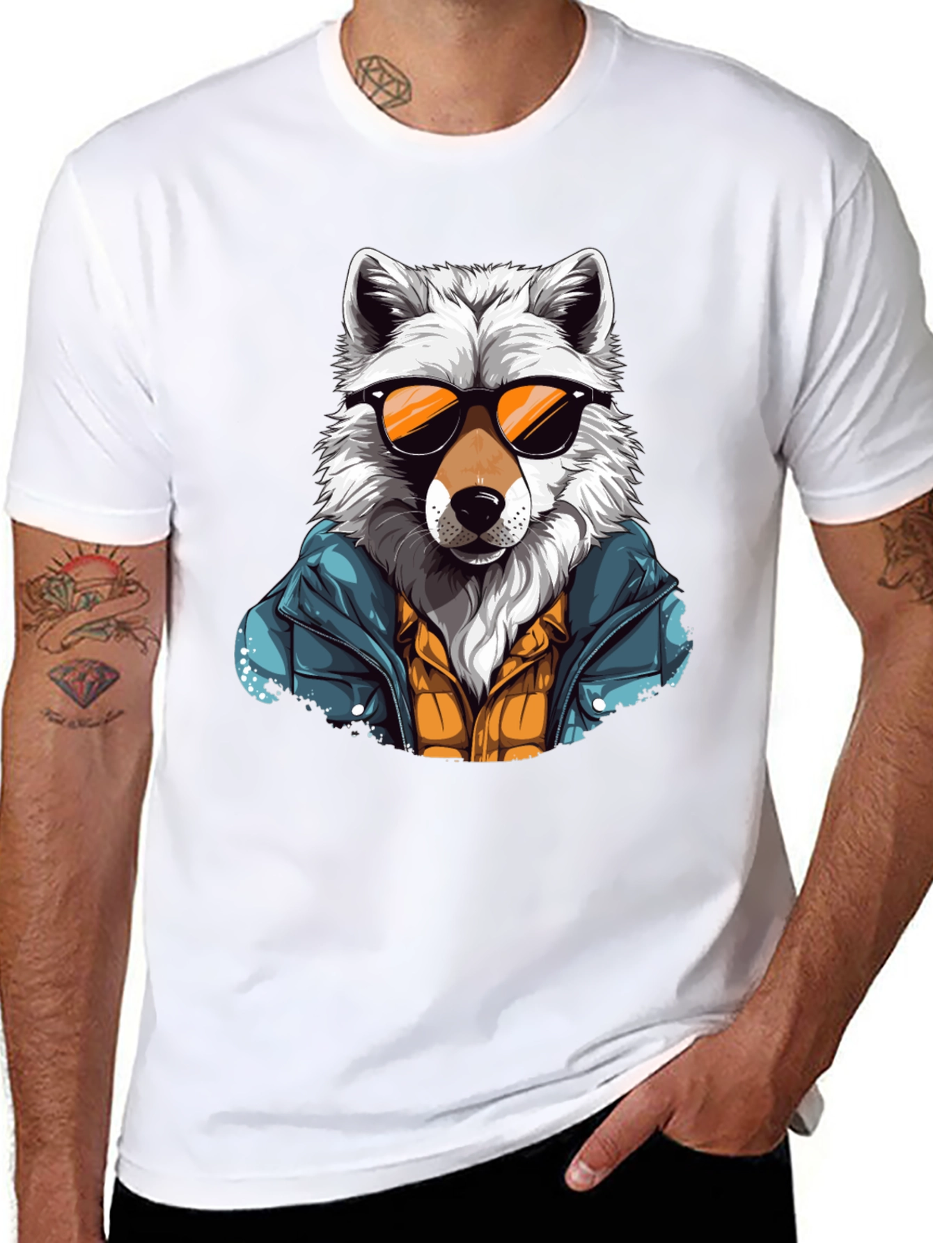Wolf Graphic T-Shirt - Cool Animal Tee